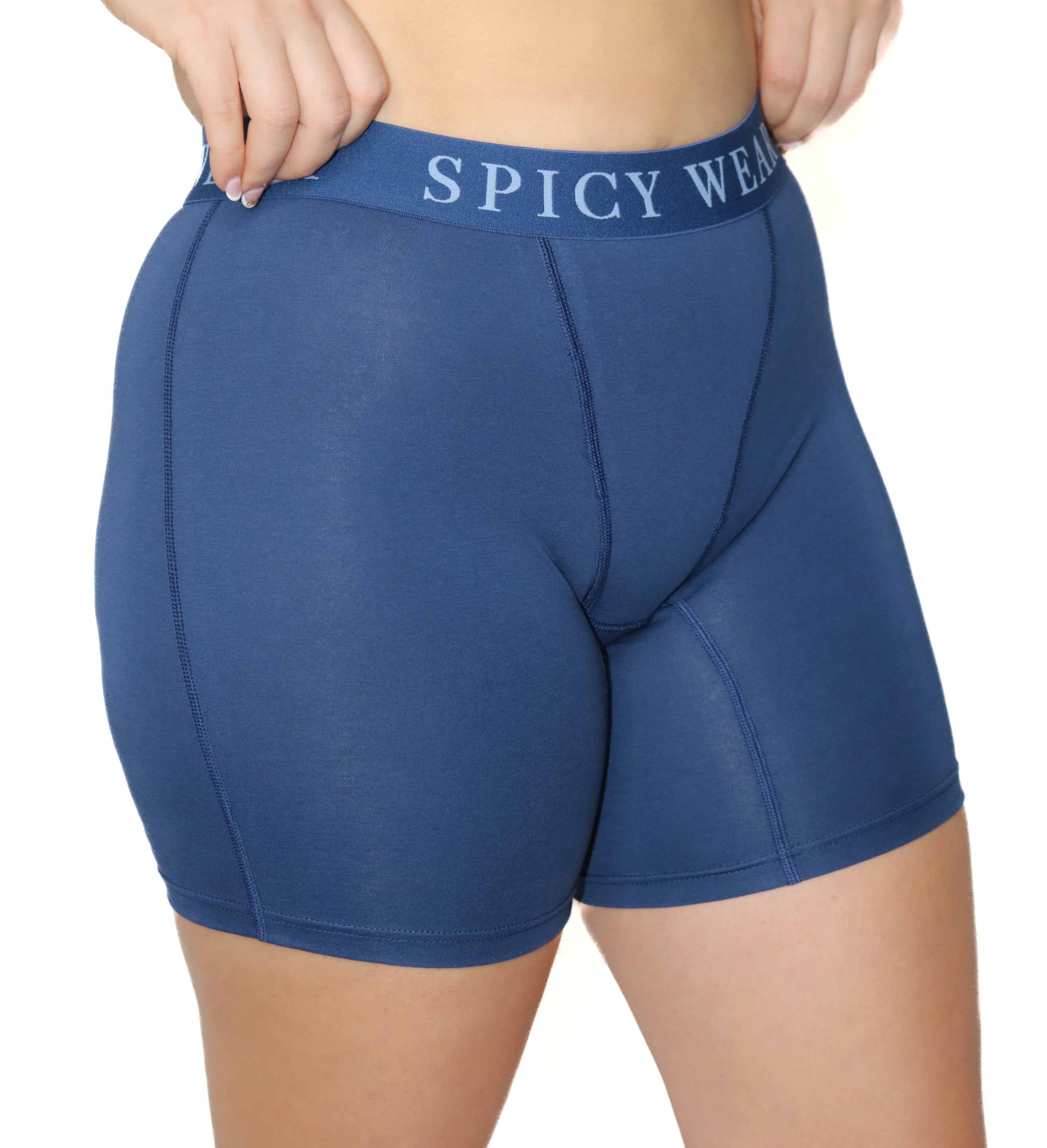 VIBE SUPER SOFT Boxer Brief / Spacedye Heather- Blue – Aevi Spa