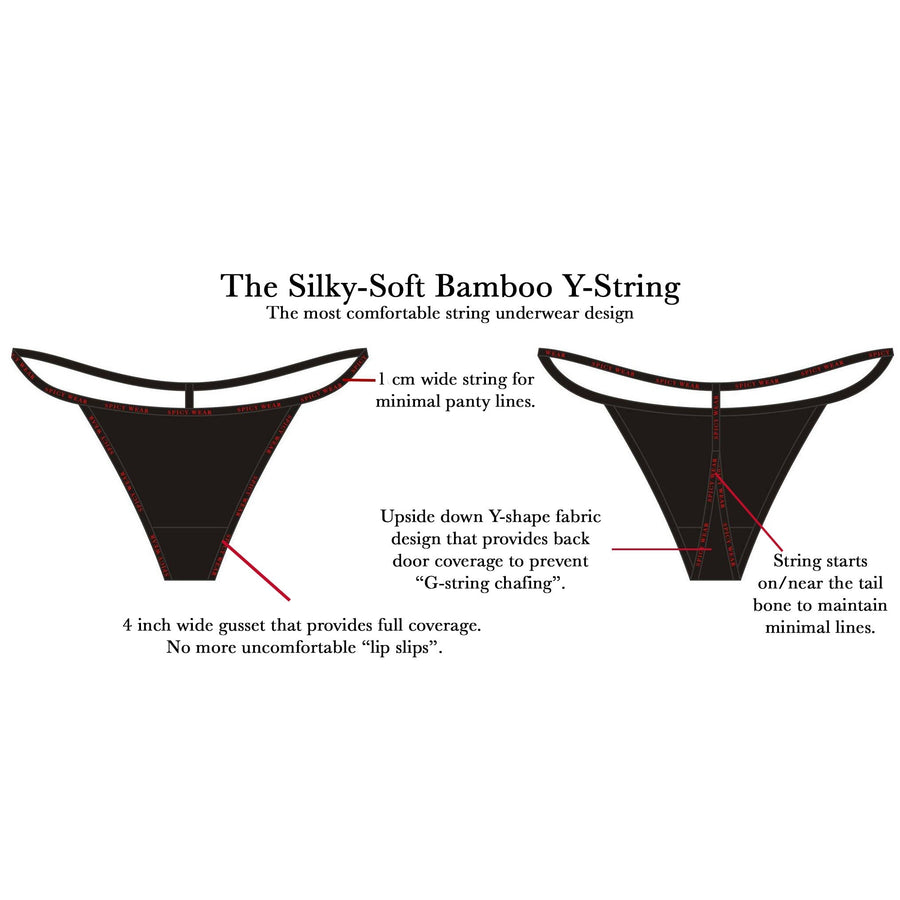 5 Pack: Silky-Soft Bamboo Y-string