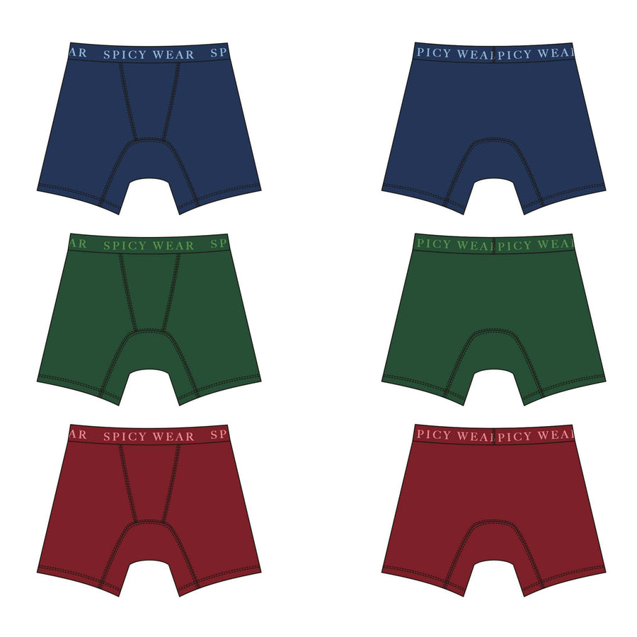 Exclusive Variety Pack : Breathe-Soft Cotton Boxers (W/Pad Holding Tec –  SPICY WEAR