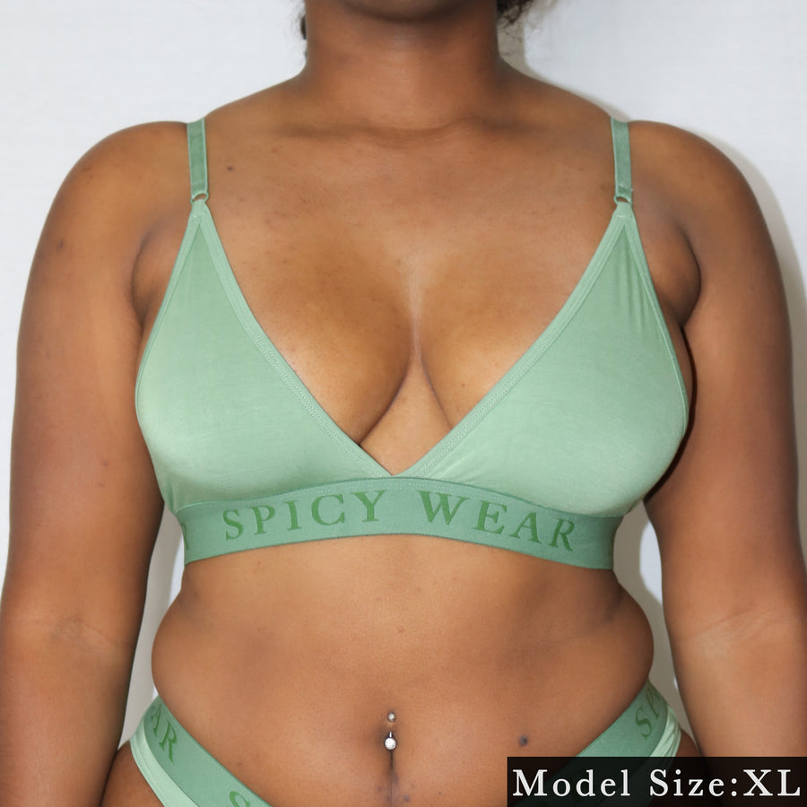 Silky-Soft Bamboo Triangle Bralette – SPICY WEAR