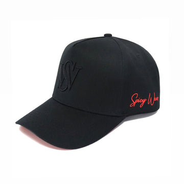 SW Red Bottom Hat- Black